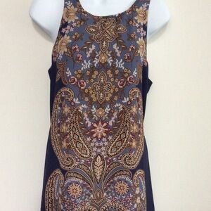 Ark & Co Boho Print Sleeveless Dress Size S NWT